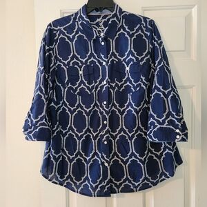 St John's Bay Blue Blouse